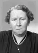 Fru Greta Belin, Brynäsgatan 8, Gävle. 8 januari 1946.