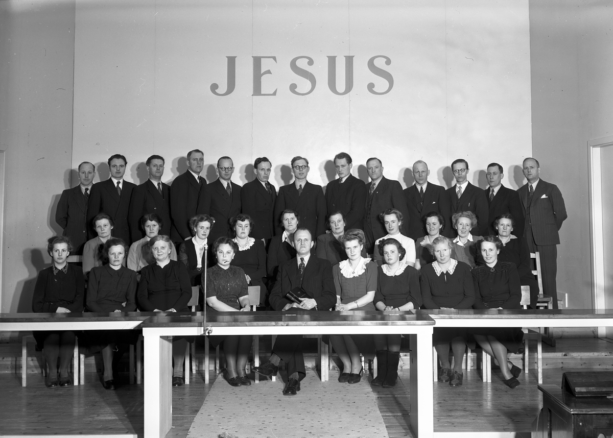 Grupp tagen i Filadelfiakyrkan, 4 mars 1946.