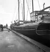 Gävle inre hamn, en tremastare. 16 oktober 1950.