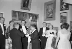 Gästriklands Läkarföreningen firar jubileum på Museet.  24 april 1952.