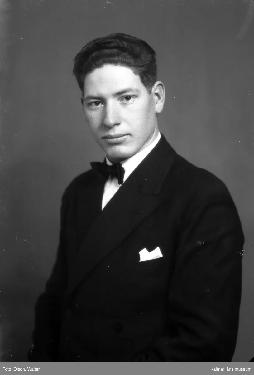 Porträtt av Gustav Davidsson ifrån Teaterkällaren i Kalmar.