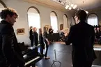 Vänersborgs museum, hissinvigning. Musikframträdande-Vänersborgs musikskola.