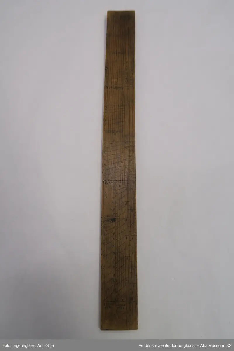 Trestav som er formet som en linjal eller regnestav. Günterstaven er en regnestav brukt til å beregne posisjon ved astronomisk navigasjon. Det er en logaritmisk regnestav for navigasjon.