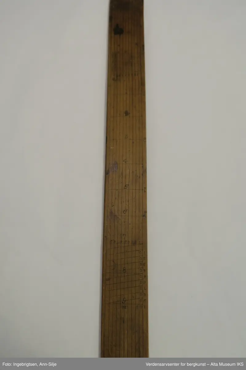 Trestav som er formet som en linjal eller regnestav. Günterstaven er en regnestav brukt til å beregne posisjon ved astronomisk navigasjon. Det er en logaritmisk regnestav for navigasjon.