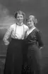 Thilda Thyr, till vänster och Hanna Thyr, till höger, Norra
Trädgårdsgatan 2, Gävle