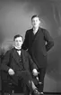 Wilhelm Nilsson och sittande Axel Bergström, Kastet, Bomhus.