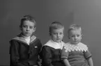 Syskonen Edvin, Helge och Sixten Tjulin, Magasingatan 22, Strömsbro.