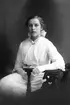 Minnie Arvida Franke född 16/6 1900, avled i Chicago 14/9 1999. Emigrerade till USA, Chicago 1918. Staketgatan 61, Gävle.