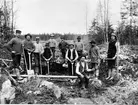 Hedesunda,
Förmodligen järnvägsbyggare på linjen Sala-Gysinge,
1880-talet.