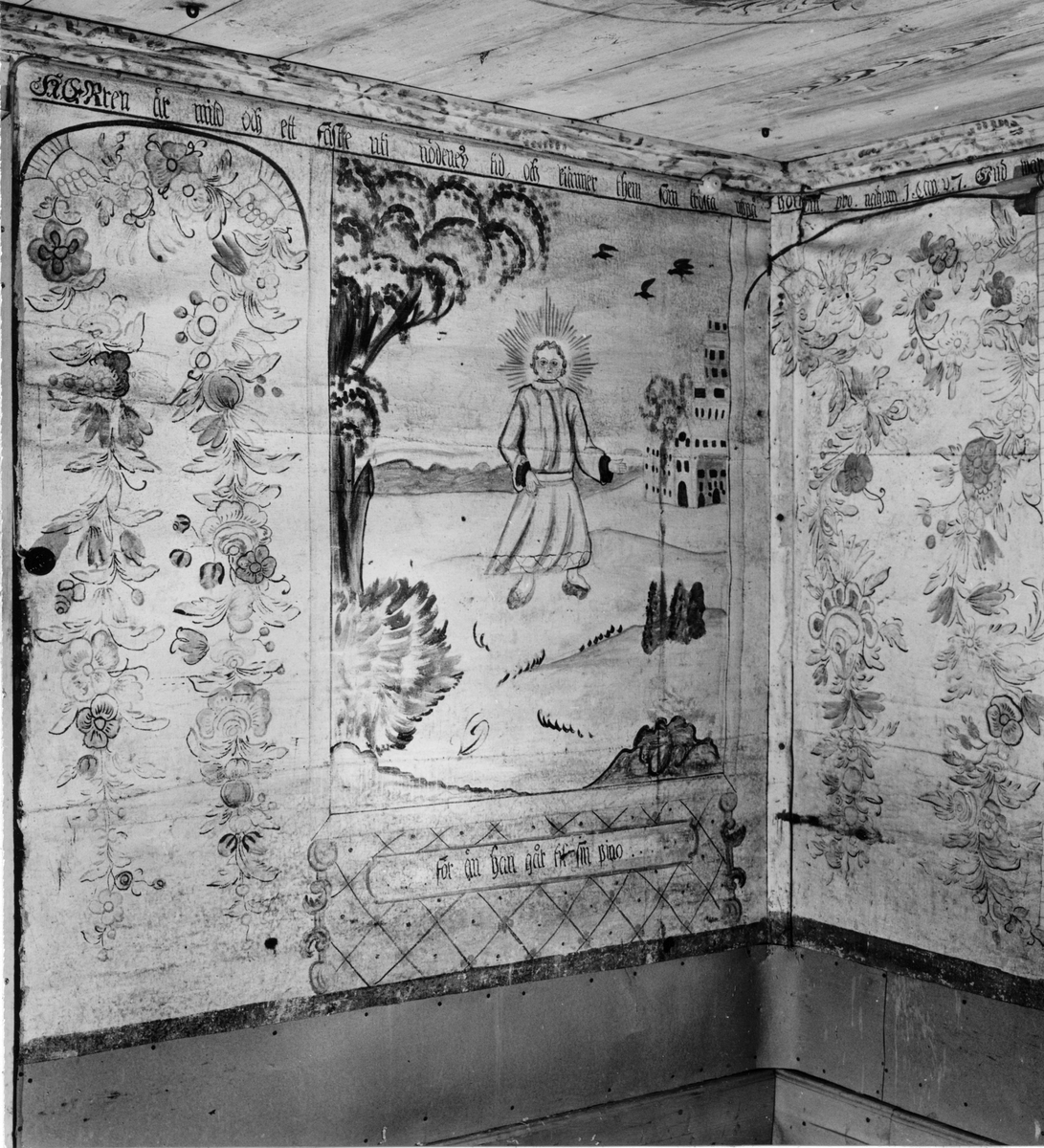Hedesunda.
Bälgsnäs,Erik-Olsgården,
Målning av Hans Wikström, 1782.
Allmogemålning.
