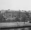 Länsmuseet Gävleborg sett från andra sidan Gavleån (norrifrån) i Juni 1979