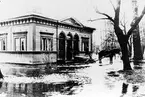 Gävle stad  Väster, Gamla Badhuset i Stadsträdgården.
Översvämning, 1930-talet.