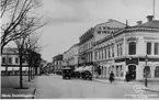 Drottninggatan vid Stortorget. (Kvarteret Nattväktaren/Skolstuvan)
