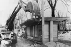 Gävle stad  Norr, Esplanaden.
Från Esplanaden, 29/12 1973.