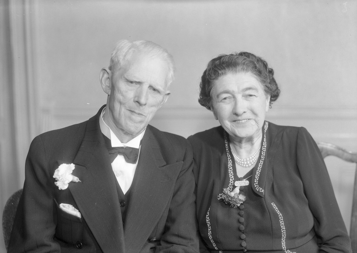 Gullbryllup for Inga Barreth og Isak Barreth