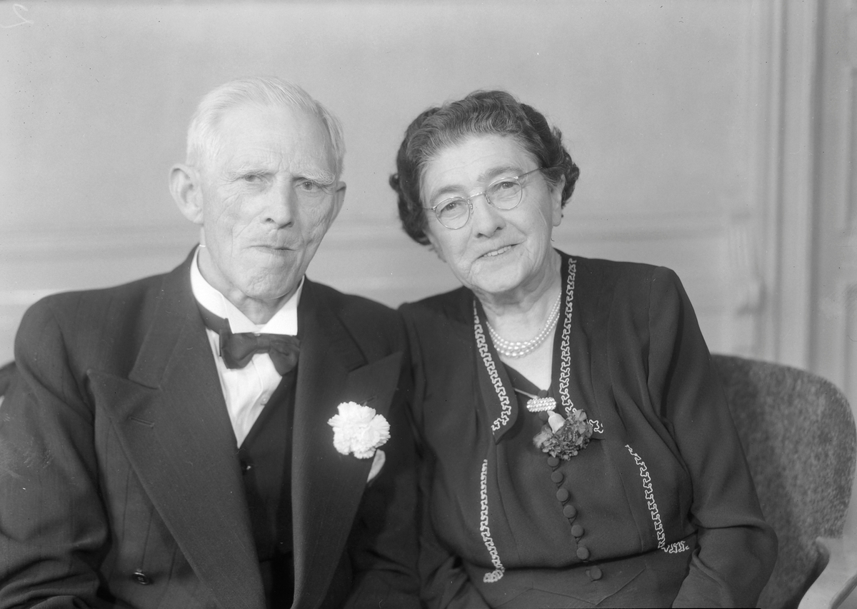 Gullbryllup for Inga Barreth og Isak Barreth
