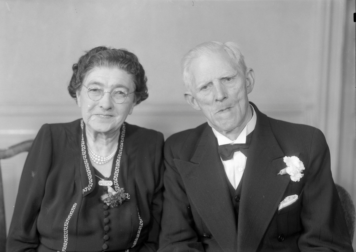 Gullbryllup for Inga Barreth og Isak Barreth