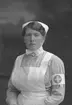 Sjuksköterskan Signe Lindberg. Lasarettet, Gävle