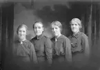 Signe, Anna, Malin och Lydia Hedman, Södra Kopparslagargatan 29. Frälsningsarmén