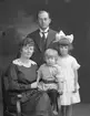 Familjen Berlin. Banktjänteman på Gefle Sparbank John Berlin. Född 1889