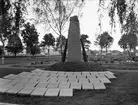 Upplands artilleriregementes, A5, gravmonument på Uppsala gamla kyrkogård