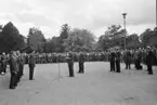 Karlsborga museum invigs av kung Gustav VI Adolf samt överste Ingemar Bratt, S2, den 25/8 1962.