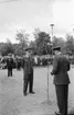 Karlsborga museum invigs av kung Gustav VI Adolf samt överste Ingemar Bratt, S2, den 25/8 1962.