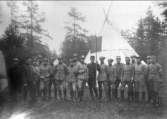 Manöfvern vid Hörnefors 1907.