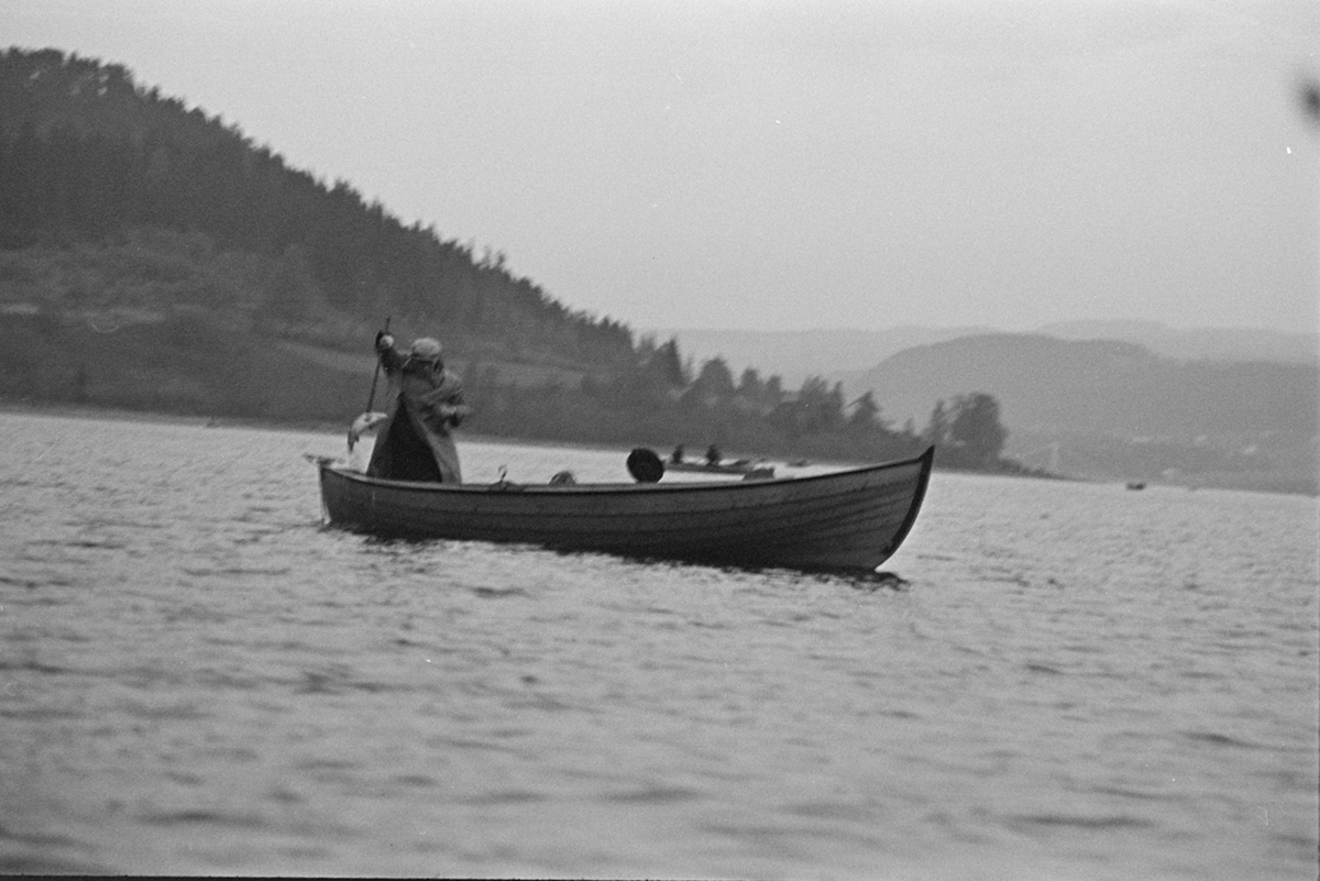 Mjøsfiske,dreggefiske,mjøsørret, Furnesfjorden.