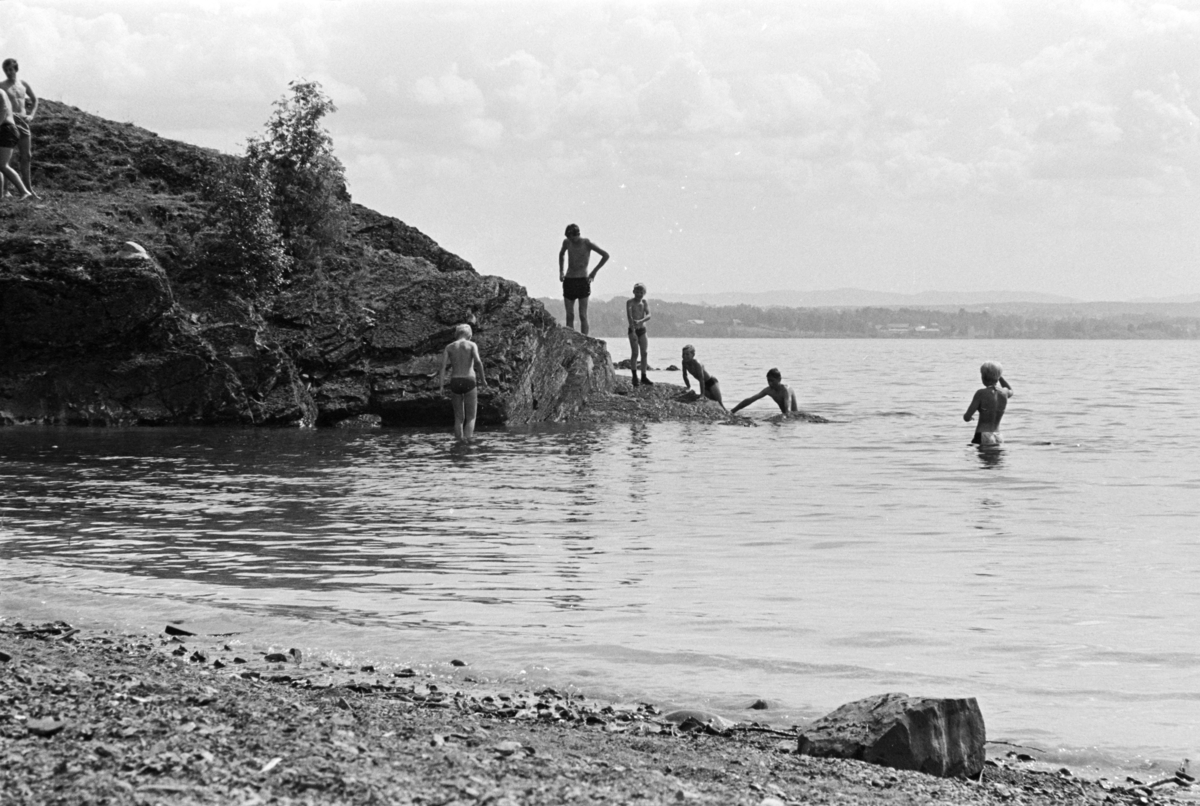 Badeliv, Geiteryggen, Domkirkeodden,Mjøsa, Hamar.