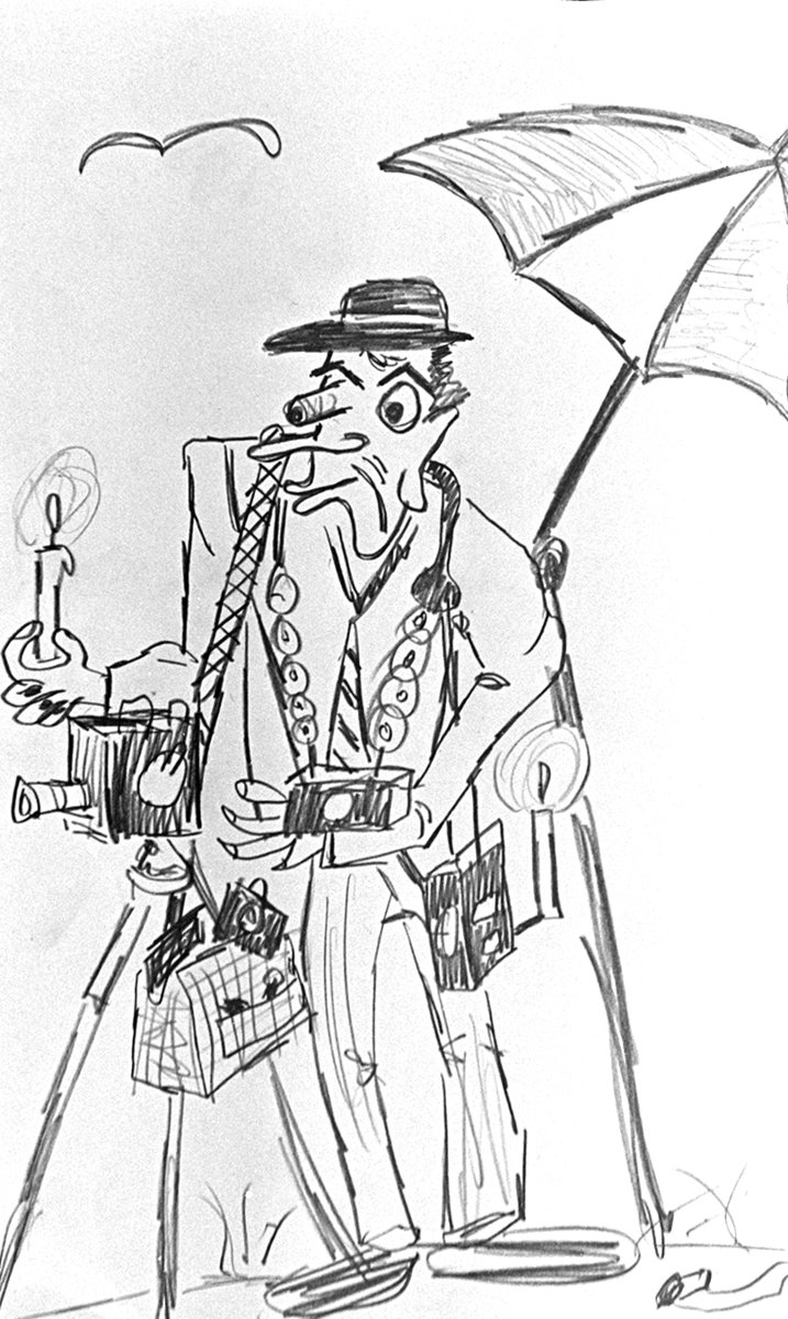 Fotograf, karikaturtegning