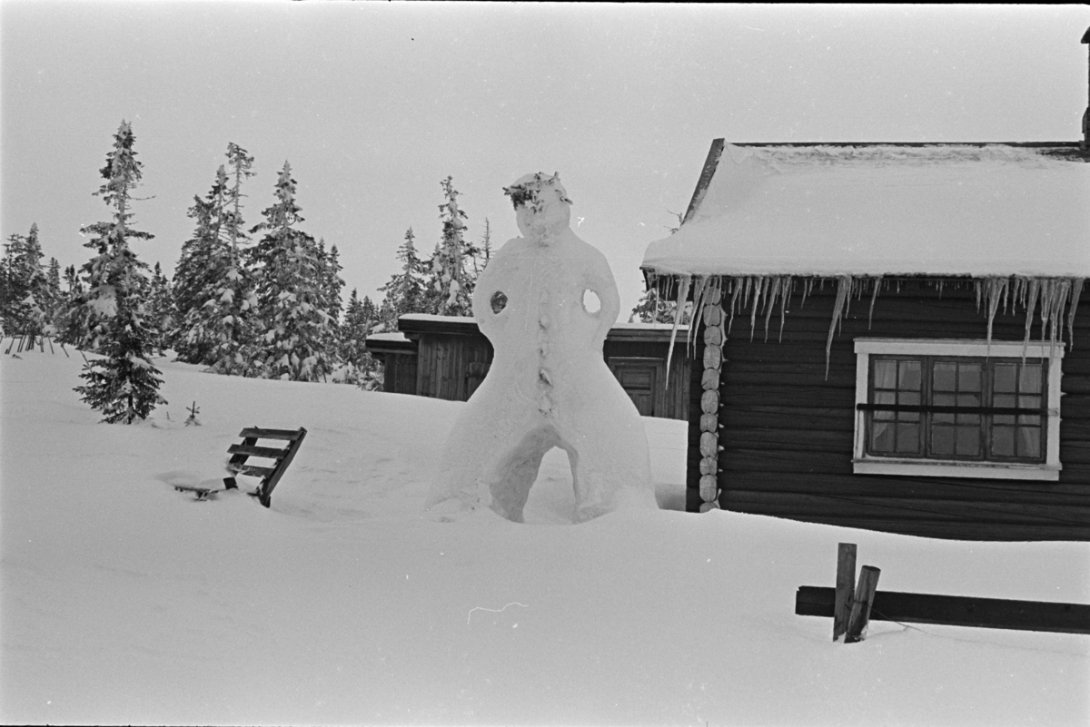 Snømann, Budor, Løten.