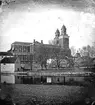 Reprofotografi - Uppsala domkyrka med de Hårlemanska huvarna före 1885