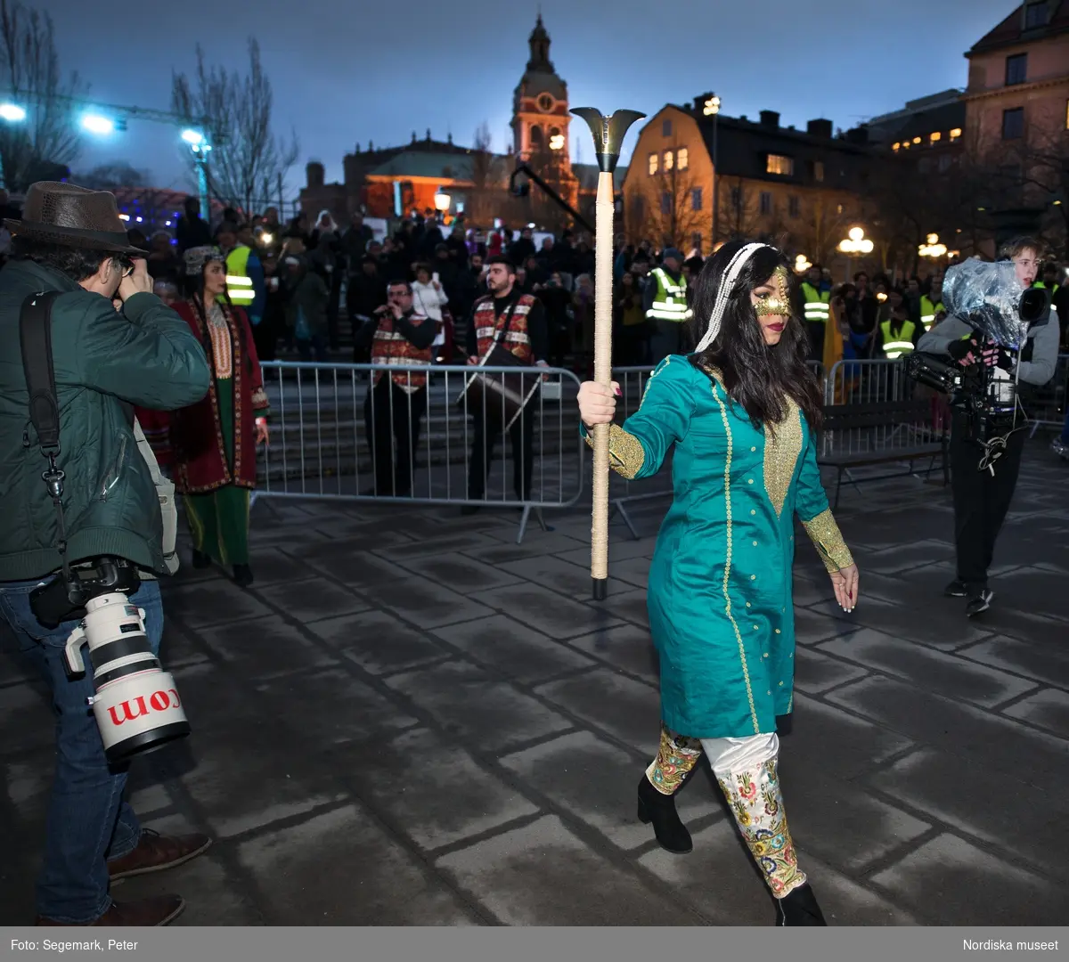 Eldfesten, Persiskt nyår, i Kungsträdgården i Stockholm 2017.