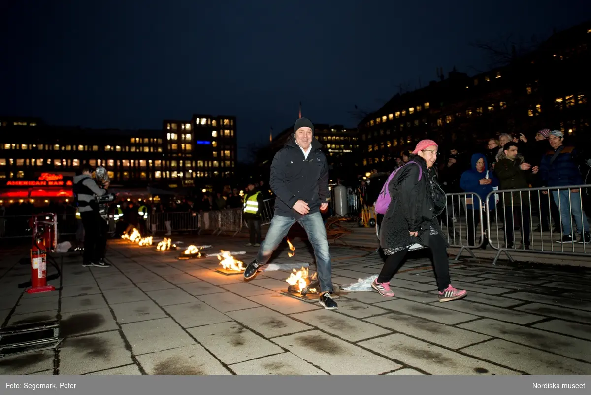 Eldfesten, Persiskt nyår, i Kungsträdgården i Stockholm 2017.