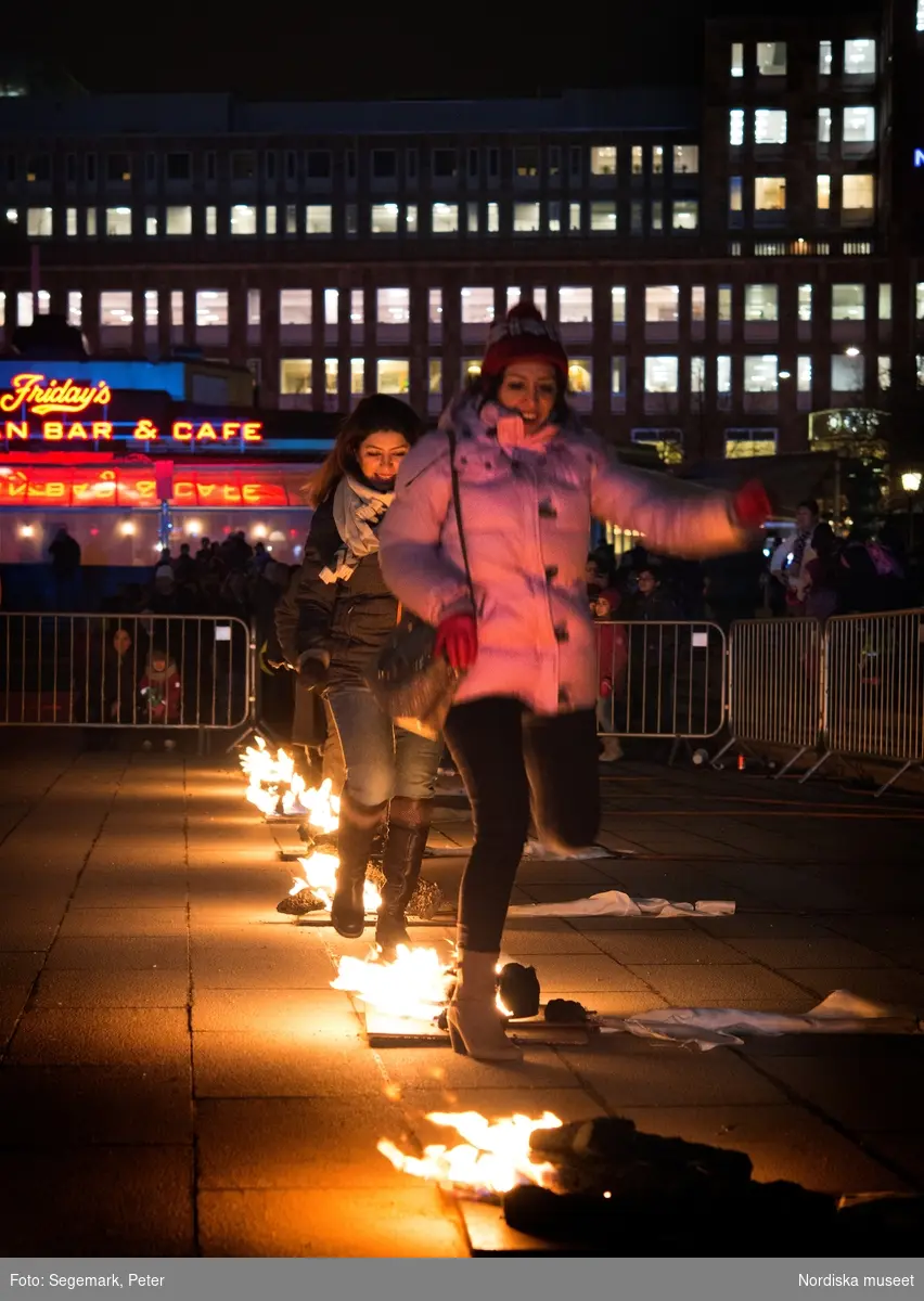 Eldfesten, Persiskt nyår, i Kungsträdgården i Stockholm 2017.