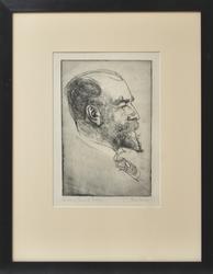 Porträtt av Etsaren A. Tallberg [Etsning]