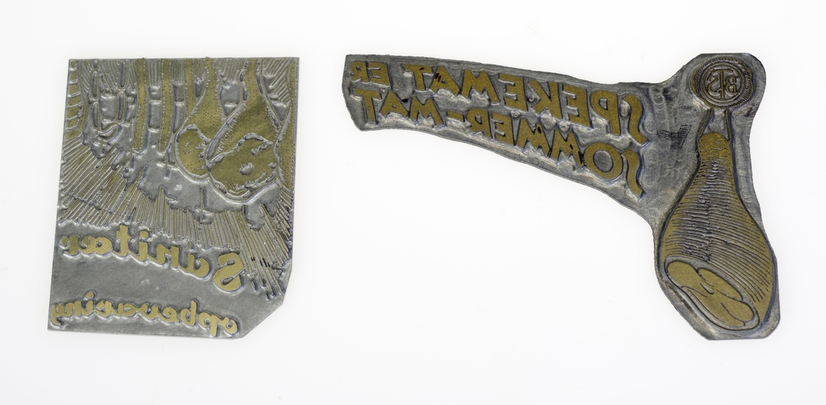 I alt 39  klisjeer som viser ulik mat og middager brukt i reklame for Bøndernes Salgslag. For oversikt se "Andre opplysninger".