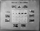 Skylt Posten i Trelleborg poströrelsens utveckling i Trelleborg. Trelleborgs Skyttsgård. Trelleborgs 75:års jubileum 1942 Skyttsgården, utställning.