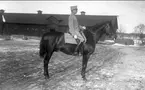 Löjtn C A Westberg på Nicus. Strömsholmselev 1915-16.