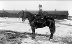 Löjtn T Arhusiander K 5 på Delf, ridskoleelev 1915-16.