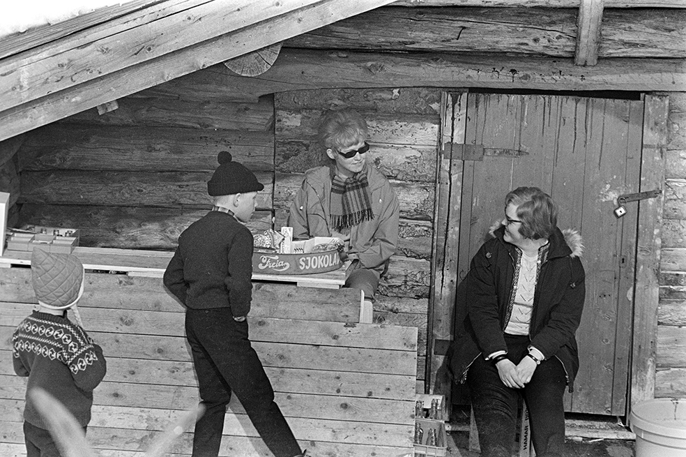 Lageråkvisla, Vangsåsen, påsken 1967.