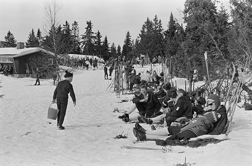 Lageråkvisla, Vangsåsen, påsken 1967.