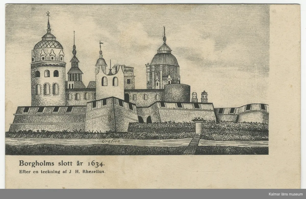 Borgholm slott år 1634.