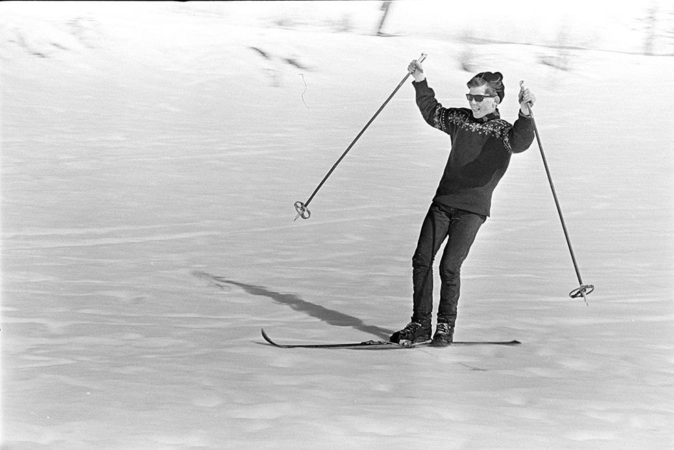 Ener Ungdomsskole, Vang H. Klassetur, skitur, Sælidjordet. Tore Otnes.