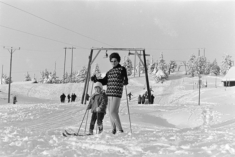 Sjusjøen,vinter, ski, skitrekk, fritid,