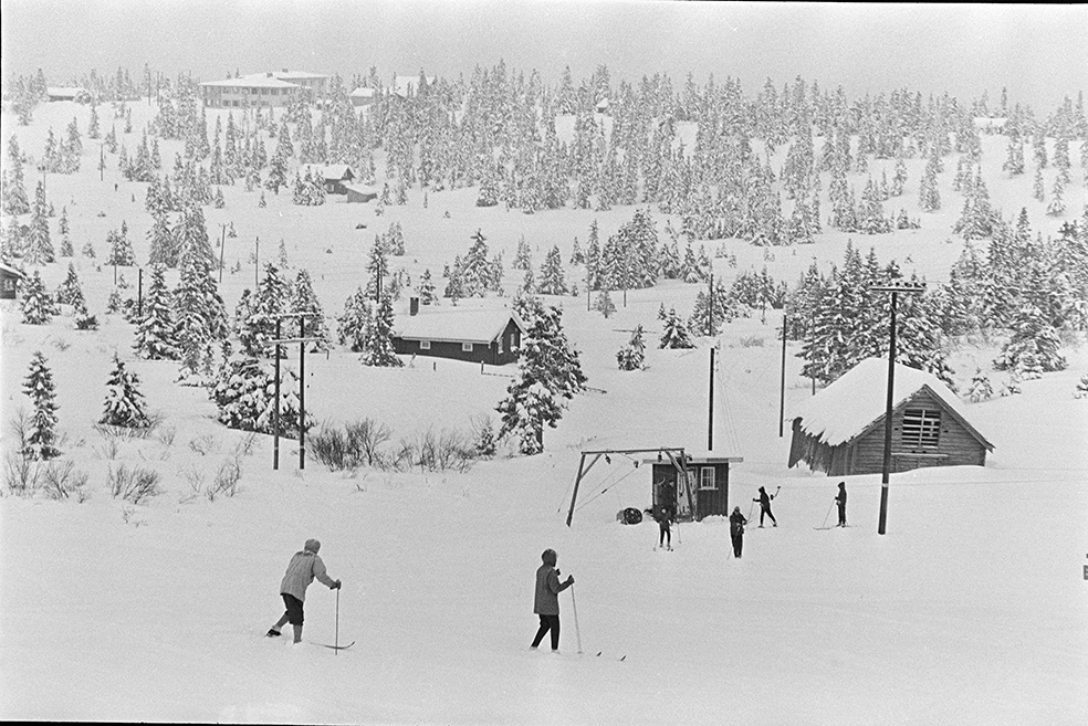 Sjusjøen,vinter, ski, skitrekk,fritid, vinterlandskap,