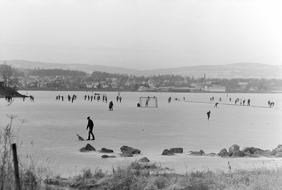 Åkersvika, mjøsis,vinteraktivitet, skøyter, bandy, barn,