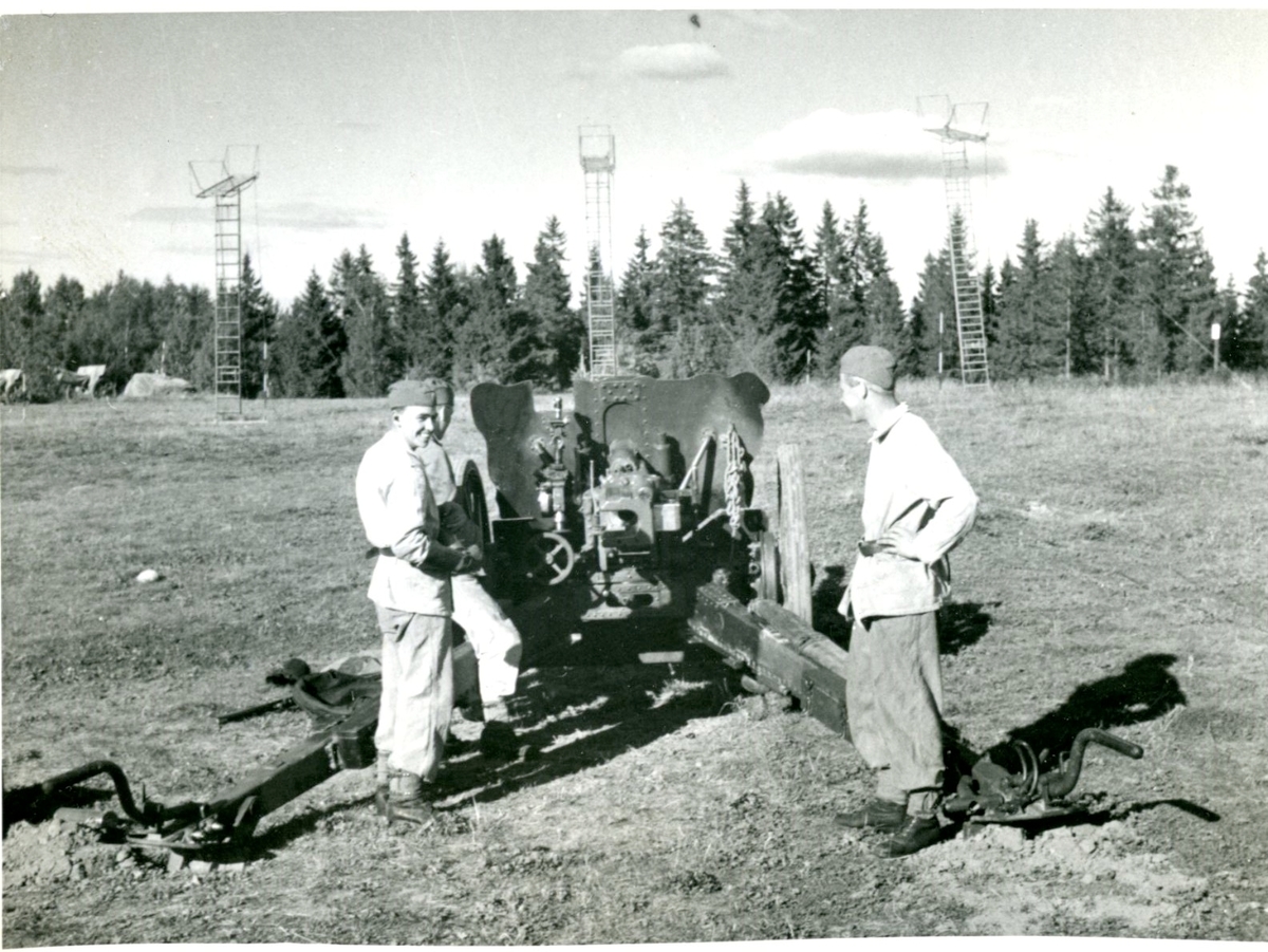 Kanon m/1940, 7,5 cm. Villingsberg, Närke.