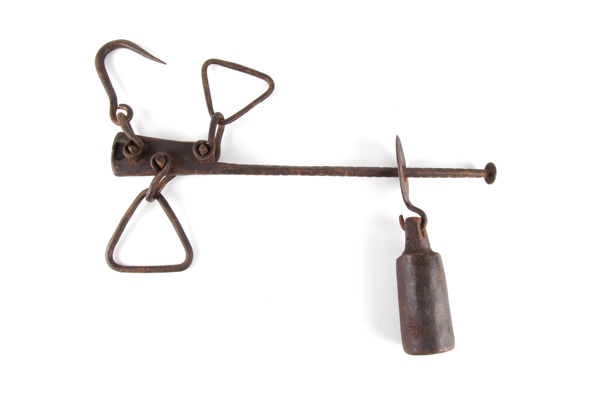 Bismervekt med vektlodd i støpejern